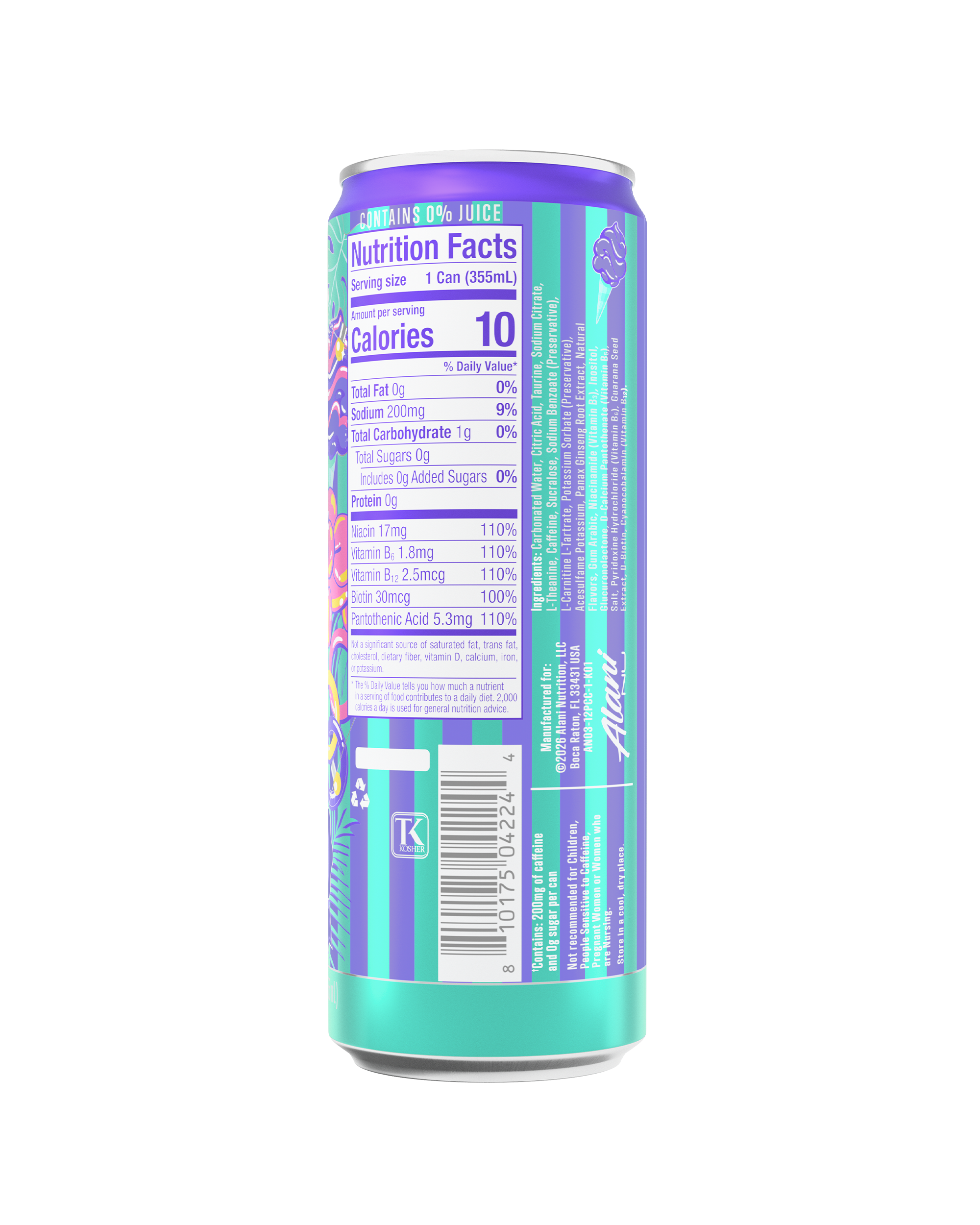 energy drink - purple cotton candy